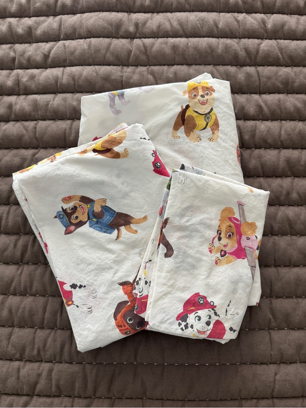 Pottery Barn Kids Paw Patrol Organic Toddler Sheet Set